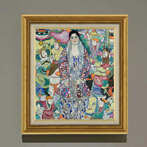 【油絵 直筆仕上げ】クリムト Portrait of Friedericke Maria Beer F10 【アップグレード額】 絵画 販売 10号 油彩 抽象画 681×607mm 複製画 送料無料 プレゼント ギフト 開店祝い 開業祝い 退職祝い 新築祝い リビング 玄関 モダン アートフレーム 壁掛け