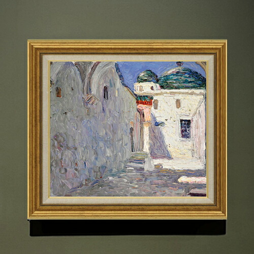 【油絵 直筆仕上げ】ワシリー・カンディンスキー Tunis, Strasse (Tunis, Street) F10 【アップグレード額】 絵画 販売 10号 油彩 抽象画 681×607mm 複製画 送料無料 プレゼント ギフト 開店祝い 開業祝い 退職祝い 新築祝い リビング 玄関 モダン アートフレーム 壁掛け