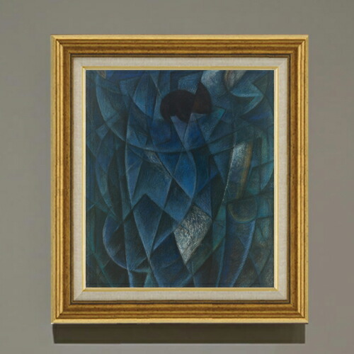 【油絵 直筆仕上げ】セヴェリーニ 海\u003dダンサーの習作 F10 【アップグレード額】 絵画 販売 10号 油彩 抽象画 681×607mm 複製画 送料無料 プレゼント ギフト 開店祝い 開業祝い 退職祝い 新築祝い リビング 玄関 モダン アートフレーム 壁掛け