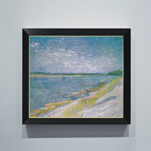 楽天市場】☆ 絵画 P10号 ゴッホ 「雨の橋」 複製画 額入り 世界の名画