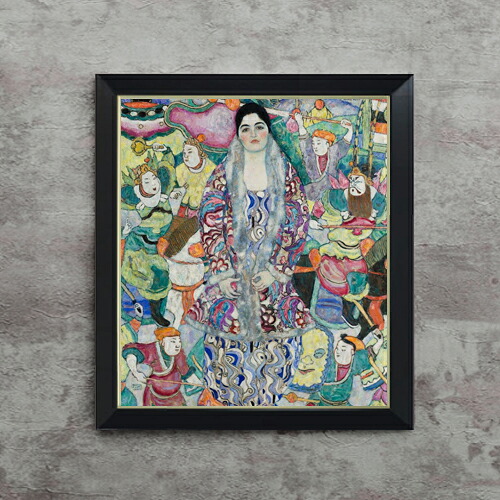 【油絵 直筆仕上げ】クリムト Portrait of Friedericke Maria Beer F10 【シンプルフレーム】 絵画 販売 10号 油彩 抽象画 560×485mm 複製画 送料無料 プレゼント ギフト 開店祝い 開業祝い 退職祝い 新築祝い リビング 玄関 モダン アートフレーム 壁掛け|絵画販売アートレスト