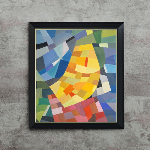 【油絵 直筆仕上げ】フロイントリッヒ コンポジション F10 【シンプルフレーム】 絵画 販売 10号 油彩 抽象画 560×485mm 複製画 送料無料 プレゼント ギフト 開店祝い 開業祝い 退職祝い 新築祝い リビング 玄関 モダン アートフレーム 壁掛け|絵画販売アートレスト