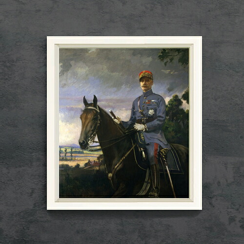 【油絵 直筆仕上げ】ターベル Marshal Ferdinand Foch F10 【シンプルフレーム】 絵画 販売 10号 油彩 風景画 560&times;485mm 複製画 送料無料 プレゼント ギフト 開店祝い 開業祝い 退職祝い 新築祝い リビング 玄関 モダン アートフレーム 壁掛け｜絵画販売アートレスト