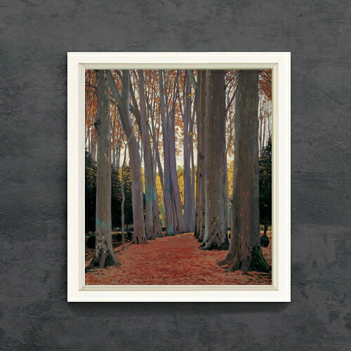 【油絵 直筆仕上げ】ルシニョール Avenue of Plane Trees F10 【シンプルフレーム】 絵画 販売 10号 油彩 風景画 560&times;485mm 複製画 送料無料 プレゼント ギフト 開店祝い 開業祝い 退職祝い 新築祝い リビング 玄関 モダン アートフレーム 壁掛け｜絵画販売アートレスト