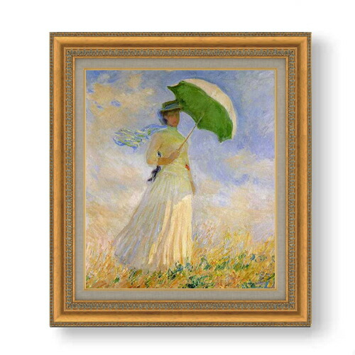 楽天市場】【油絵 直筆仕上げ】クロード・モネ 日傘を差す女 （左向き