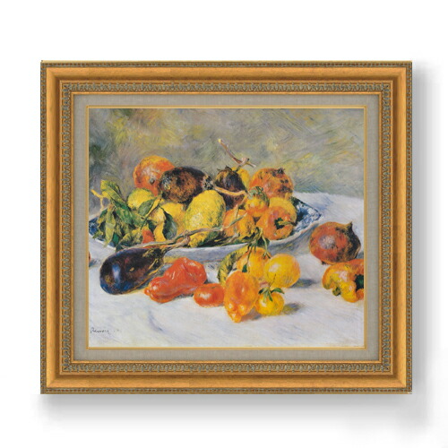 楽天市場】【油絵 直筆仕上げ】ルノワール 南仏の果物 F10 【額入り