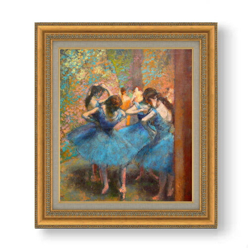 楽天市場】【油絵 直筆仕上げ】ドガ 青い踊り子たち F10 【額入り