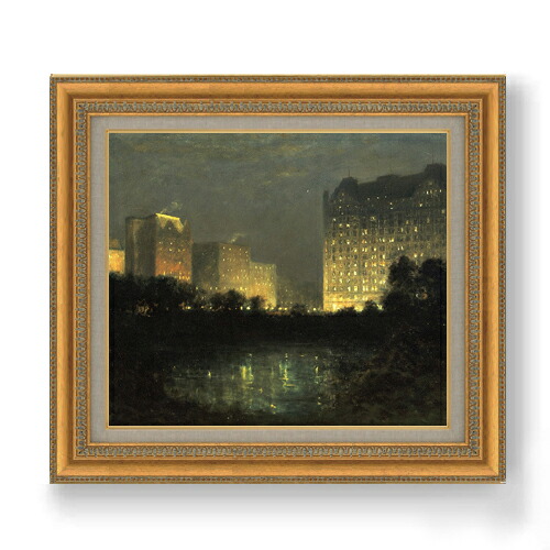 【油絵 直筆仕上げ】デリック The PlazaWilliam F10 【額入り】 絵画 販売 10号 油彩 風景画 677×603mm 複製画 送料無料 プレゼント ギフト 開店祝い 開業祝い 退職祝い 新築祝い リビング 玄関 モダン アートフレーム 壁掛け|絵画販売アートレスト