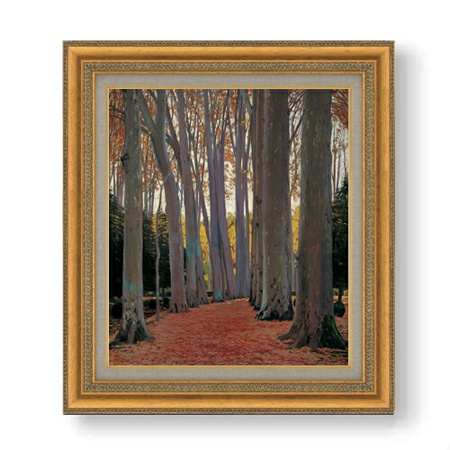 【油絵 直筆仕上げ】ルシニョール Avenue of Plane Trees F10 【額入り】 絵画 販売 10号 油彩 風景画 677×603mm 複製画 送料無料 プレゼント ギフト 開店祝い 開業祝い 退職祝い 新築祝い リビング 玄関 モダン アートフレーム 壁掛け|絵画販売アートレスト