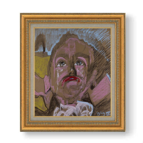 【油絵 直筆仕上げ】ヴィトキエヴィチ アンジェイ・リビツキの肖像 F10 【額入り】 絵画 販売 10号 油彩 抽象画 677×603mm 複製画 送料無料 プレゼント ギフト 開店祝い 開業祝い 退職祝い 新築祝い リビング 玄関 モダン アートフレーム 壁掛け