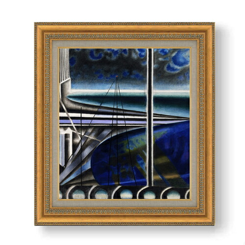 【油絵 直筆仕上げ】ステラ メトロポリタン港 F10 【額入り】 絵画 販売 10号 油彩 抽象画 677×603mm 複製画 送料無料 プレゼント ギフト 開店祝い 開業祝い 退職祝い 新築祝い リビング 玄関 モダン アートフレーム 壁掛け