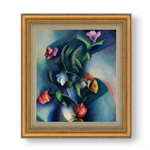 【油絵 直筆仕上げ】ヤロー シンクロミスト・フラワーズ F10 【額入り】 絵画 販売 10号 油彩 抽象画 677×603mm 複製画 送料無料 プレゼント ギフト 開店祝い 開業祝い 退職祝い 新築祝い リビング 玄関 モダン アートフレーム 壁掛け
