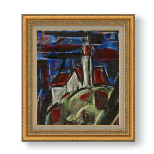 【油絵 直筆仕上げ】ロルフス　アンデックス修道院 F10 【額入り】 絵画 販売 10号 油彩 抽象画 677&times;603mm 複製画 送料無料 プレゼント ギフト 開店祝い 開業祝い 退職祝い 新築祝い リビング 玄関 モダン アートフレーム 壁掛け｜絵画販売アートレスト
