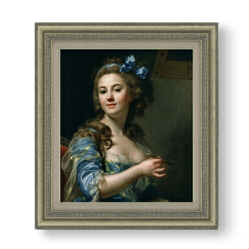 【油絵 直筆仕上げ】マリー\u003dガブリエル・カペ 自画像 F10 【額入り】 絵画 販売 10号 油彩 人物画 677×603mm 複製画 送料無料 プレゼント ギフト 開店祝い 開業祝い 退職祝い 新築祝い リビング 玄関 モダン アートフレーム 壁掛け