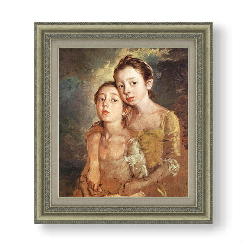 【油絵 直筆仕上げ】トマス・ゲインズバラ 画家の娘とネコ F10 【額入り】 絵画 販売 10号 油彩 人物画 677×603mm 複製画 送料無料 プレゼント ギフト 開店祝い 開業祝い 退職祝い 新築祝い リビング 玄関 モダン アートフレーム 壁掛け 30,875円
