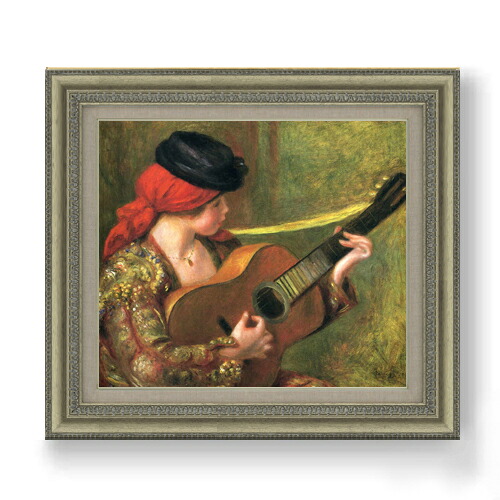 楽天市場】【油絵 直筆仕上げ】ルノワール ギターとスペインの女
