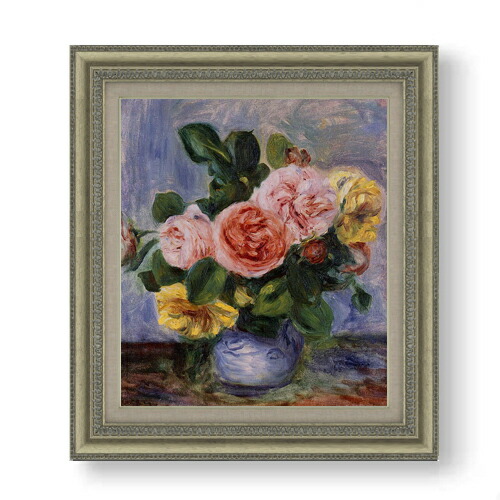 楽天市場】【油絵 直筆仕上げ】ルノワール バラの花瓶 F10 【額入り