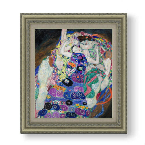 【油絵 直筆仕上げ】クリムト The Virgin F10 【額入り】 絵画 販売 10号 油彩 抽象画 677&times;603mm 複製画 送料無料 プレゼント ギフト 開店祝い 開業祝い 退職祝い 新築祝い リビング 玄関 モダン アートフレーム 壁掛け｜絵画販売アートレスト