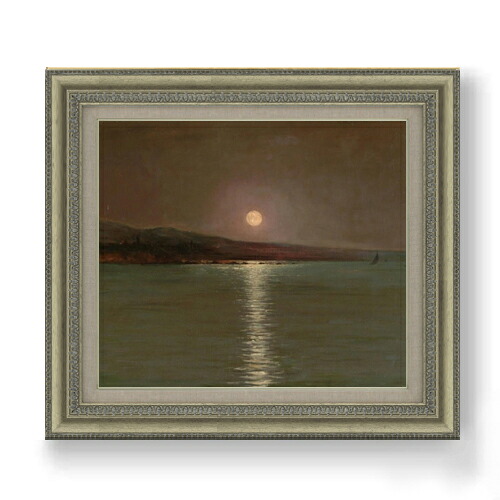 【油絵 直筆仕上げ】ゾナロ Full Moon F10 【額入り】 絵画 販売 10号 油彩 風景画 677&times;603mm 複製画 送料無料 プレゼント ギフト 開店祝い 開業祝い 退職祝い 新築祝い リビング 玄関 モダン アートフレーム 壁掛け｜絵画販売アートレスト