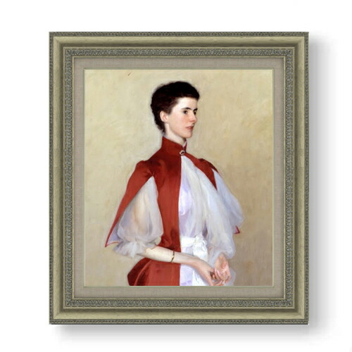 【油絵 直筆仕上げ】サージェント Portrait of Mrs Robert Harrison F10 【額入り】 絵画 販売 10号 油彩 人物画 677×603mm 複製画 送料無料 プレゼント ギフト 開店祝い 開業祝い 退職祝い 新築祝い リビング 玄関 モダン アートフレーム 壁掛け