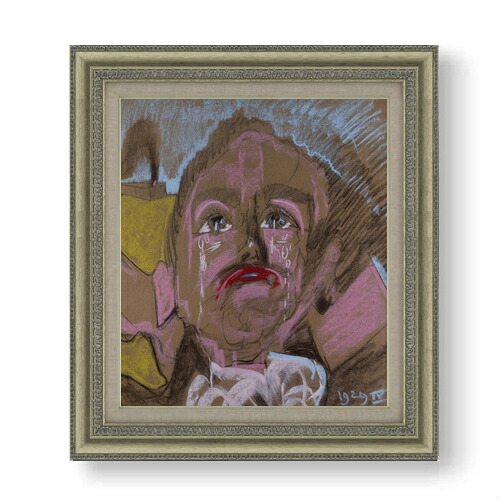【油絵 直筆仕上げ】ヴィトキエヴィチ アンジェイ・リビツキの肖像 F10 【額入り】 絵画 販売 10号 油彩 抽象画 677&times;603mm 複製画 送料無料 プレゼント ギフト 開店祝い 開業祝い 退職祝い 新築祝い リビング 玄関 モダン アートフレーム 壁掛け｜絵画販売アートレスト