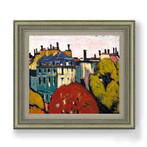 【油絵 直筆仕上げ】サイエン 風景、パリ F10 【額入り】 絵画 販売 10号 油彩 抽象画 677×603mm 複製画 送料無料 プレゼント ギフト 開店祝い 開業祝い 退職祝い 新築祝い リビング 玄関 モダン アートフレーム 壁掛け|絵画販売アートレスト