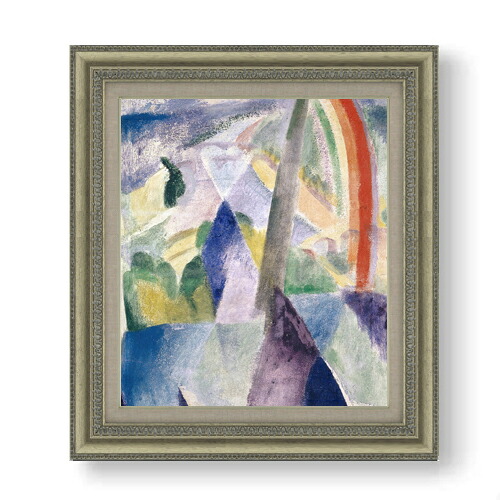 【油絵 直筆仕上げ】ドローネー ノートルダムの尖塔 F10 【額入り】 絵画 販売 10号 油彩 抽象画 677&times;603mm 複製画 送料無料 プレゼント ギフト 開店祝い 開業祝い 退職祝い 新築祝い リビング 玄関 モダン アートフレーム 壁掛け｜絵画販売アートレスト