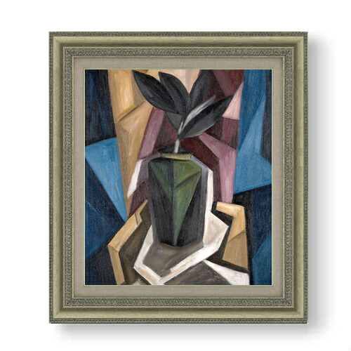 【油絵 直筆仕上げ】ハートリー ゴムの木 F10 【額入り】 絵画 販売 10号 油彩 抽象画 677&times;603mm 複製画 送料無料 プレゼント ギフト 開店祝い 開業祝い 退職祝い 新築祝い リビング 玄関 モダン アートフレーム 壁掛け｜絵画販売アートレスト