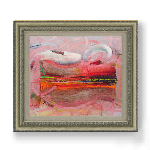 【油絵 直筆仕上げ】ペースケ スワンカーペット F10 【額入り】 絵画 販売 10号 油彩 抽象画 677×603mm 複製画 送料無料 プレゼント ギフト 開店祝い 開業祝い 退職祝い 新築祝い リビング 玄関 モダン アートフレーム 壁掛け