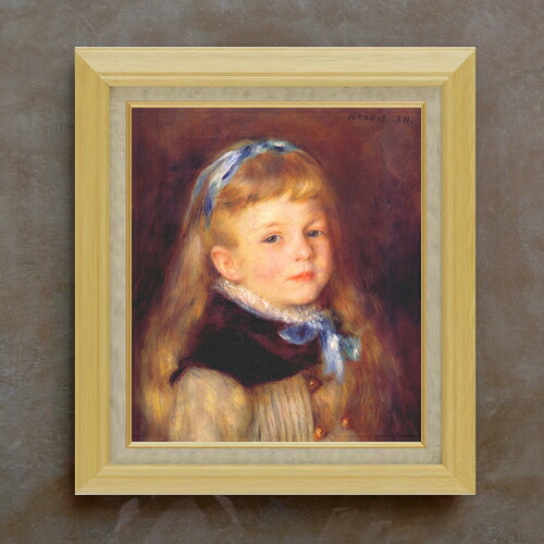 【油絵 直筆仕上げ】ルノワール イボンヌ・グリンペル F10 【額入り】 絵画 販売 10号 油彩 人物画 675&times;601mm 複製画 送料無料 プレゼント ギフト 開店祝い 開業祝い 退職祝い 新築祝い リビング 玄関 モダン アートフレーム 壁掛け｜絵画販売アートレスト