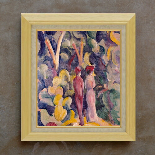 【油絵 直筆仕上げ】アウグスト・マッケ トルコ風カフェ (3) F10 【額入り】 絵画 販売 10号 油彩 抽象画 675&times;601mm 複製画 送料無料 プレゼント ギフト 開店祝い 開業祝い 退職祝い 新築祝い リビング 玄関 モダン アートフレーム 壁掛け｜絵画販売アートレスト