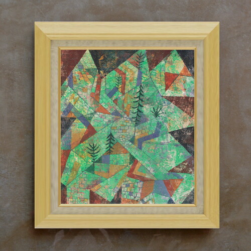 【油絵 直筆仕上げ】パウル・クレー Wald Bau F10 【額入り】 絵画 販売 10号 油彩 抽象画 675×601mm 複製画 送料無料 プレゼント ギフト 開店祝い 開業祝い 退職祝い 新築祝い リビング 玄関 モダン アートフレーム 壁掛け