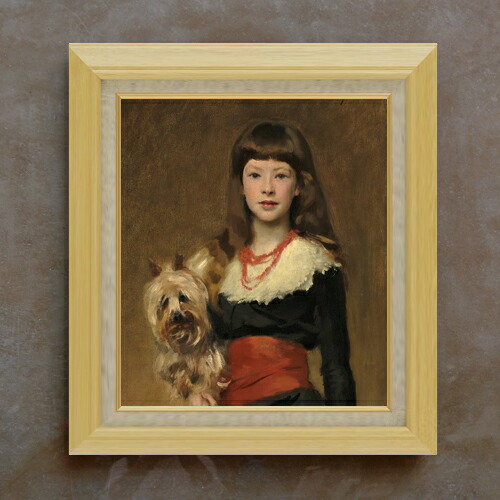 【油絵 直筆仕上げ】サージェント Miss Beatrice Townsend F10 【額入り】 絵画 販売 10号 油彩 人物画 675×601mm 複製画 送料無料 プレゼント ギフト 開店祝い 開業祝い 退職祝い 新築祝い リビング 玄関 モダン アートフレーム 壁掛け