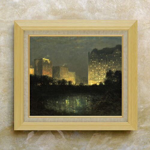 【油絵 直筆仕上げ】デリック The PlazaWilliam F10 【額入り】 絵画 販売 10号 油彩 風景画 675×601mm 複製画 送料無料 プレゼント ギフト 開店祝い 開業祝い 退職祝い 新築祝い リビング 玄関 モダン アートフレーム 壁掛け|絵画販売アートレスト