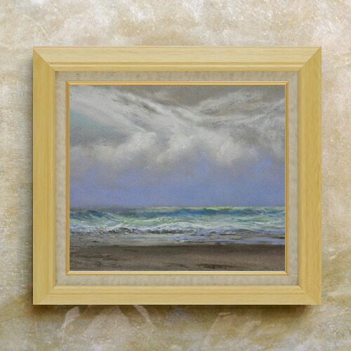 【油絵 直筆仕上げ】トライオン A Shift of Wind from East to Northwest F10 【額入り】 絵画 販売 10号 油彩 風景画 675×601mm 複製画 送料無料 プレゼント ギフト 開店祝い 開業祝い 退職祝い 新築祝い リビング 玄関 モダン アートフレーム 壁掛け