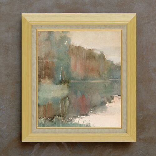 【油絵 直筆仕上げ】エーデルフェルト 秋のハイコの海岸、風景-秋 F10 【額入り】 絵画 販売 10号 油彩 抽象画 675×601mm 複製画 送料無料 プレゼント ギフト 開店祝い 開業祝い 退職祝い 新築祝い リビング 玄関 モダン アートフレーム 壁掛け