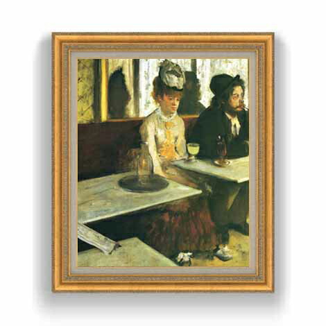楽天市場】【油絵 直筆仕上げ】ドガ カフェにて F50 【油彩