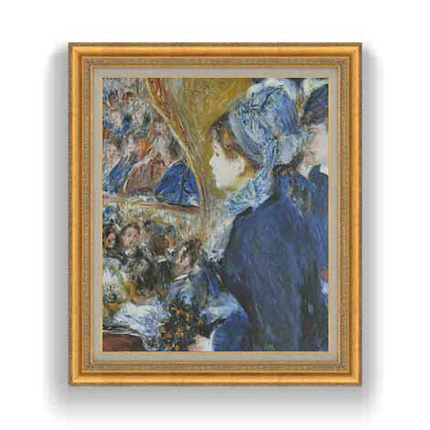 【油絵 直筆仕上げ】ルノワール 初めての夜の外出 F12 【油彩 国内生産 インテリア】絵画 販売 12号 人物画 ゴールド額縁 754×648mm 複製画 送料無料 プレゼント ギフト 開店祝い 開業祝い 退職祝い 新築祝い リビング 玄関 モダン 壁掛け 36,270円