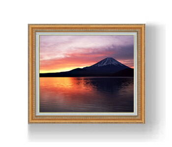 【油絵 直筆仕上げ】富士山 （２） Ｆ12サイズ 額入り 【額入り】 油彩 風景画 オリジナルインテリア絵画 風水画 額縁 754&times;648mm 複製画 送料無料 プレゼント ギフト 開店祝い 開業祝い 退職祝い 新築祝い リビング 玄関 モダン アートフレーム 壁掛け｜絵画販売アートレスト 36,270円