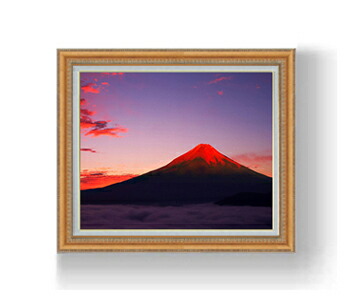 楽天市場】【油絵 直筆仕上げ】赤富士(1) F10サイズ 額入り 【額入り