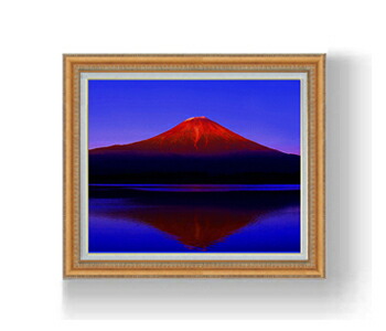 楽天市場】【油絵 直筆仕上げ】赤富士(1) F10サイズ 額入り 【額入り