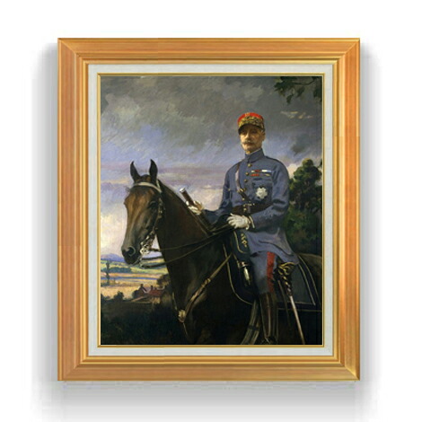 【油絵 直筆仕上げ】ターベル Marshal Ferdinand Foch F12 【アップグレード額縁】絵画 販売 12号 風景画額縁 736&times;630mm 複製画 送料無料 プレゼント ギフト 開店祝い 開業祝い 退職祝い 新築祝い リビング 壁掛け｜絵画販売アートレスト 45,480円