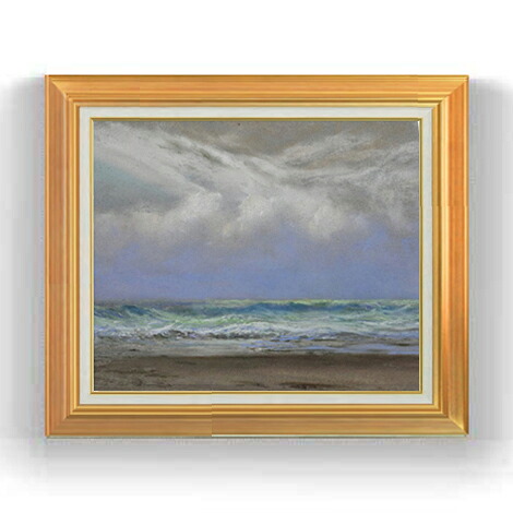 【油絵 直筆仕上げ】トライオン A Shift of Wind from East to Northwest F12 【アップグレード額縁】絵画 販売 12号 風景画額縁 736&times;630mm 複製画 送料無料 プレゼント ギフト 開店祝い 開業祝い 退職祝い 新築祝い リビング 壁掛け｜絵画販売アートレスト