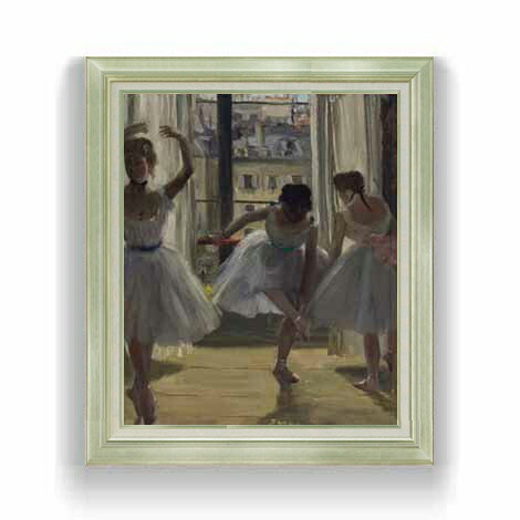 【油絵 直筆仕上げ】ドガ 三人の踊り子 F12 【アップグレード額縁】絵画 販売 12号 人物画 ゴールド額縁 736&times;630mm 複製画 送料無料 プレゼント ギフト 開店祝い 開業祝い 退職祝い 新築祝い リビング 壁掛け｜絵画販売アートレスト 45,480円