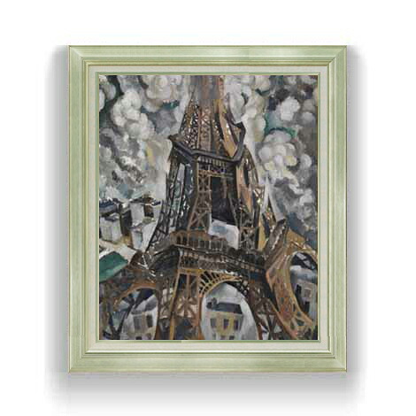 【油絵 直筆仕上げ】ロベール・ドローネー The Eiffel Tower F12 【アップグレード額縁】絵画 販売 12号 抽象画 ゴールド額縁 736&times;630mm 複製画 送料無料 プレゼント ギフト 開店祝い 開業祝い 退職祝い 新築祝い リビング 壁掛け｜絵画販売アートレスト 45,480円