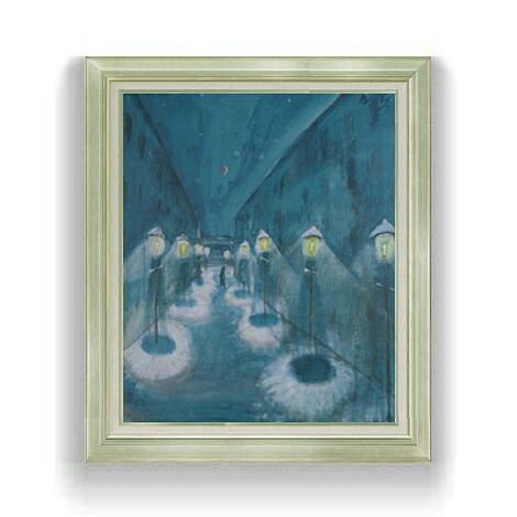 【油絵 直筆仕上げ】グラマテ ネヒトリッヒ通り F12 【アップグレード額縁】絵画 販売 12号 抽象画 額縁 736&times;630mm 複製画 送料無料 プレゼント ギフト 開店祝い 開業祝い 退職祝い 新築祝い リビング 壁掛け｜絵画販売アートレスト