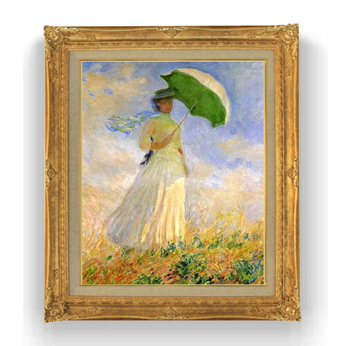 楽天市場】【油絵 直筆仕上げ】クロード・モネ 日傘を差す女 （左向き