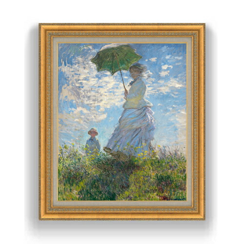楽天市場】【油絵 直筆仕上げ】クロード・モネ 日傘を差す女 （左向き