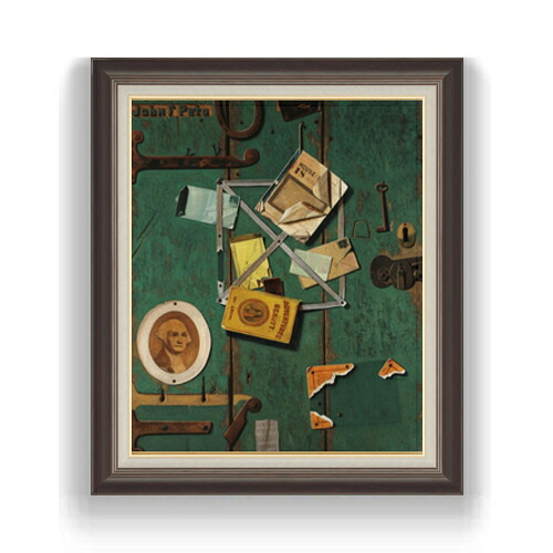【油絵 直筆仕上げ】ジョン・F・ペト A Closet Door F15 【油彩 国内生産 インテリア】絵画 販売 15号 静物画 額縁 780&times;658mm 複製画 送料無料 プレゼント ギフト 開店祝い 開業祝い 退職祝い 新築祝い リビング 壁掛け｜絵画販売アートレスト