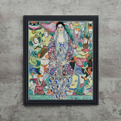 【油絵 直筆仕上げ】クリムト Portrait of Friedericke Maria Beer F15 【油彩 アップグレード額】絵画 販売 15号 抽象画 額縁 712×590mm 複製画 送料無料